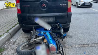 Kaçmak İsterken Park Halindeki Araca Çarptı!