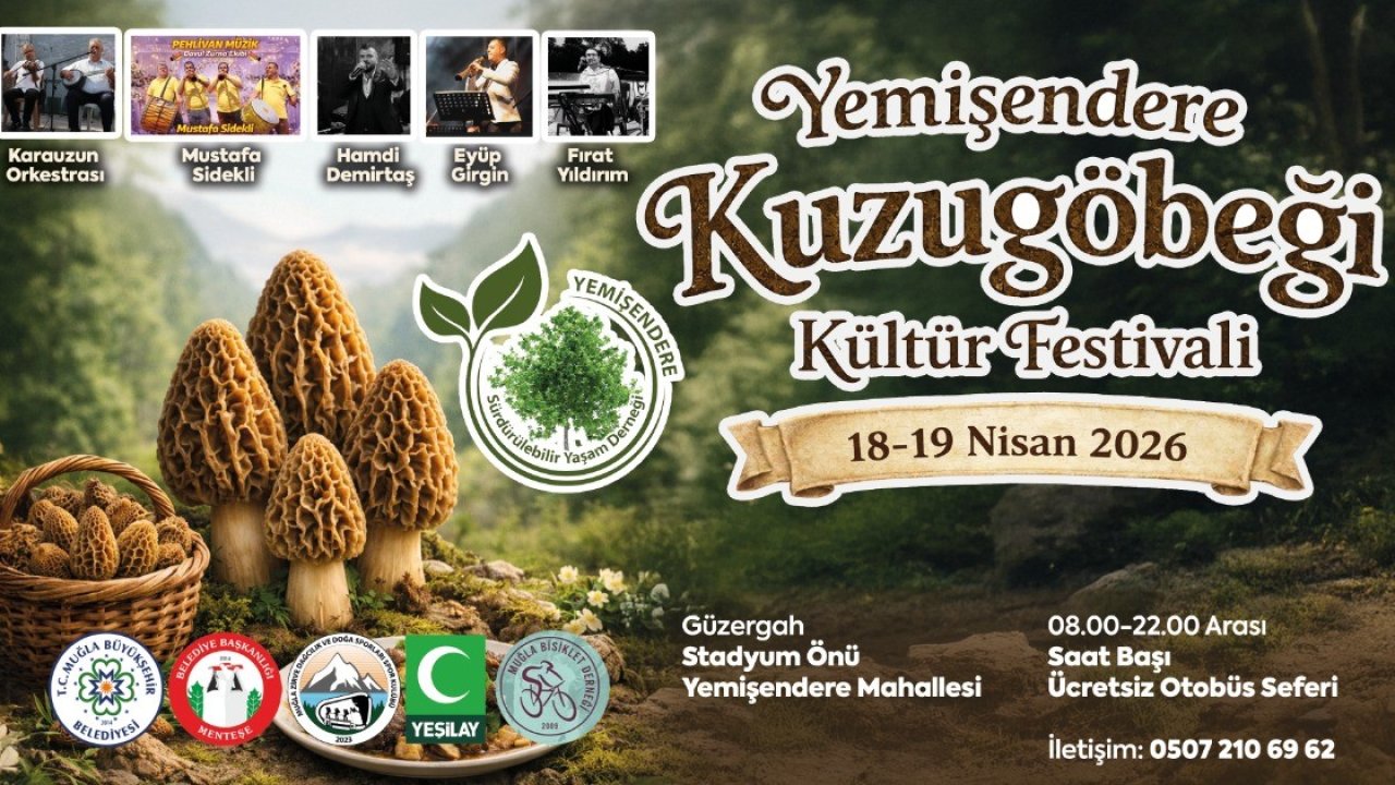 Menteşe’de doğa ve kültür buluşması Yemişendere Kuzugöbeği festivali başlıyor