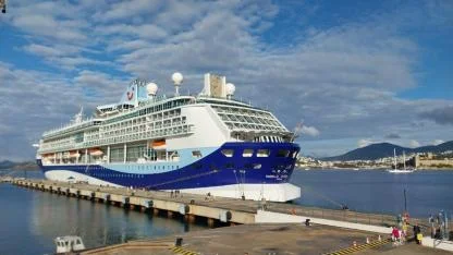 Sezonun ikinci kuruvaziyer gemisi Bodrum'a geldi