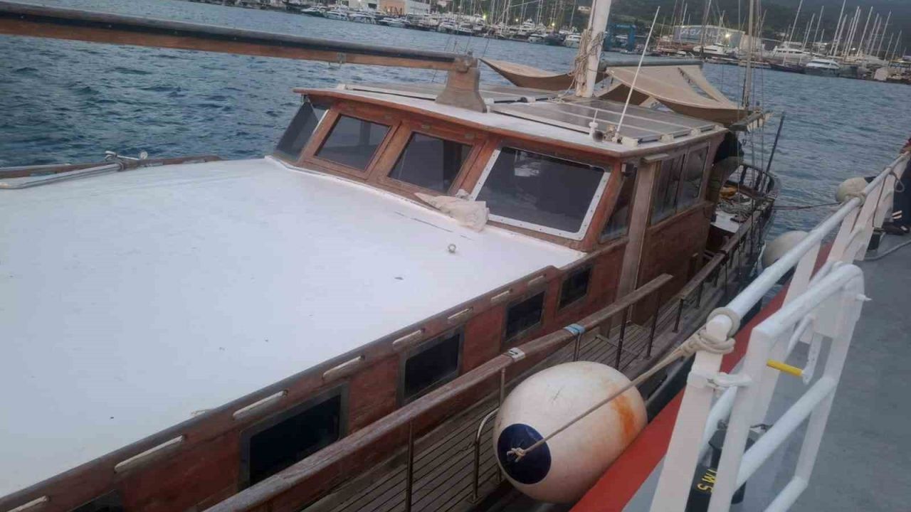 Su alan tekne KIYEM ekiplerince kurtarıldı