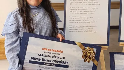 "Su Verimliliği Seferberliği" yarışması şiir dalı Türkiye birincisi Hisarcık’tan