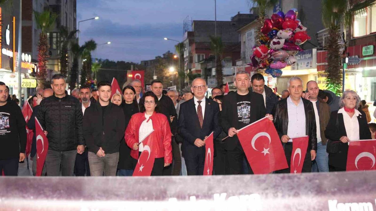 Turgutlu’da ‘Sessiz Saygı’ korteji
