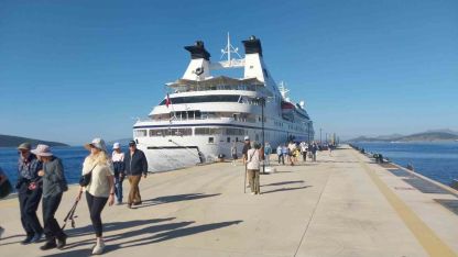 Bodrum’a kruvaziyer ile 274 yolcu geldi