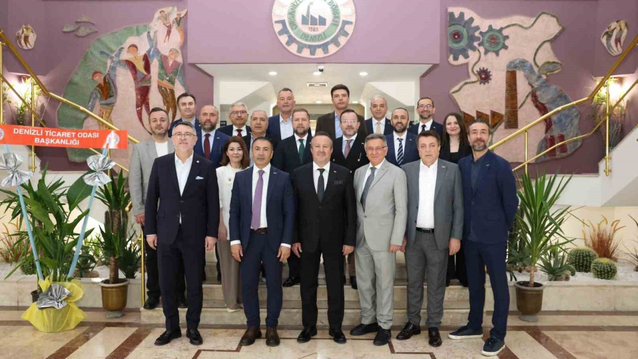 Denizli Ticaret Odası’ndan Denizli OSB Yönetimine tebrik ziyareti