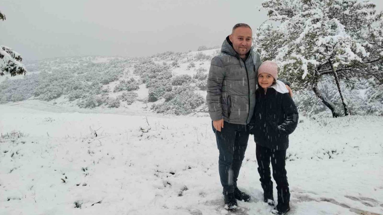 Denizli’nin yüksek kesimleri mayıs ayında beyaz gelinliğini giydi