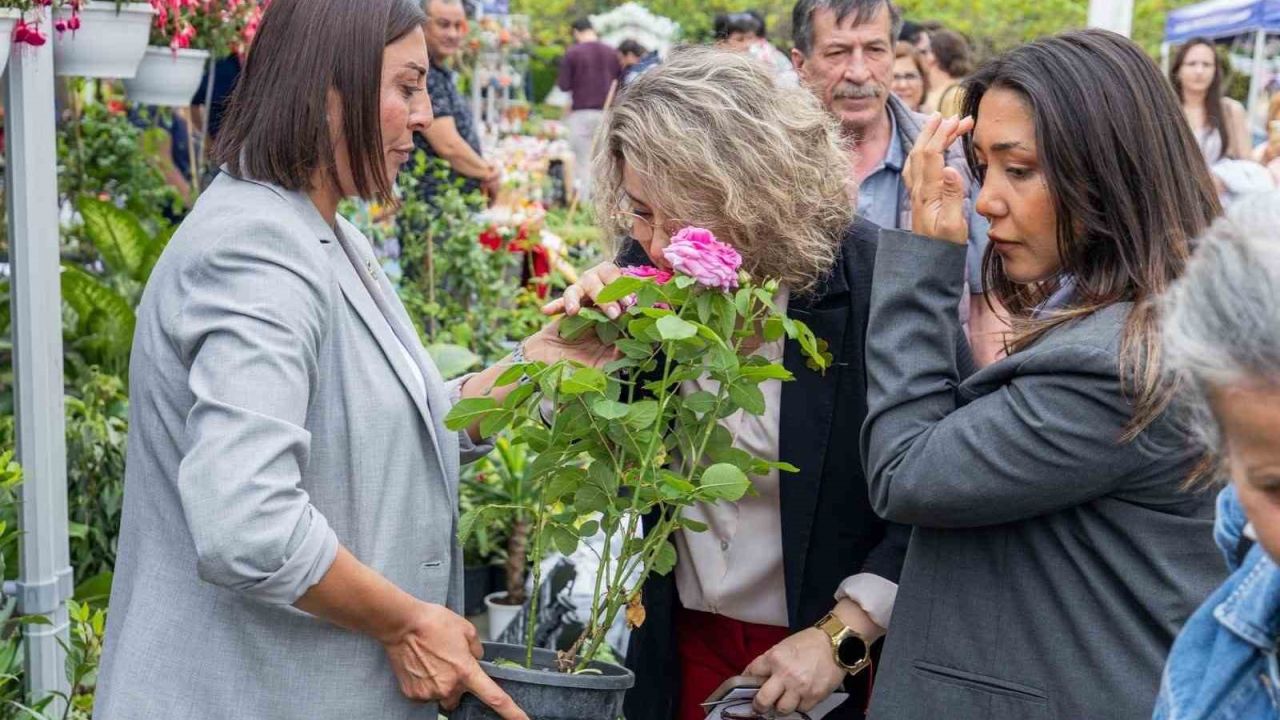 İzmir çiçek açtı, her yer rengarenk oldu