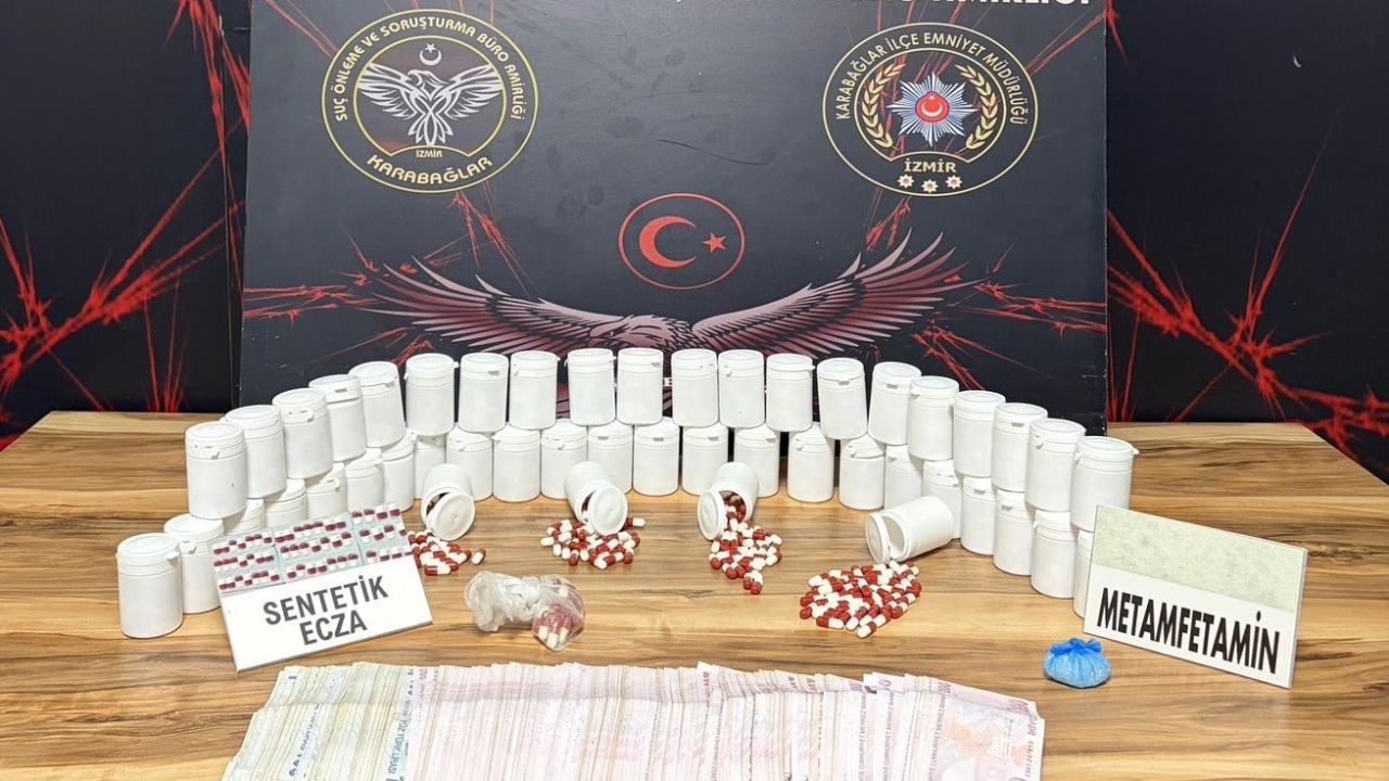 İzmir’de binlerce uyuşturucu hap ele geçirildi