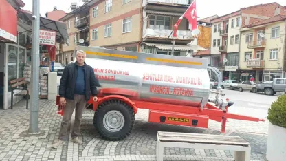 Kendi imkanları ile yangın söndürme tankeri satın aldılar