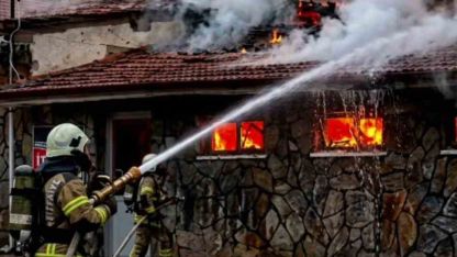 Kütahya’nın tarihi Ilıca Aslanlı Hamamı’nda yangın