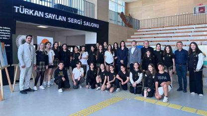 MTK Koleji Ortaokulu öğrencilerinden karma resim sergisi