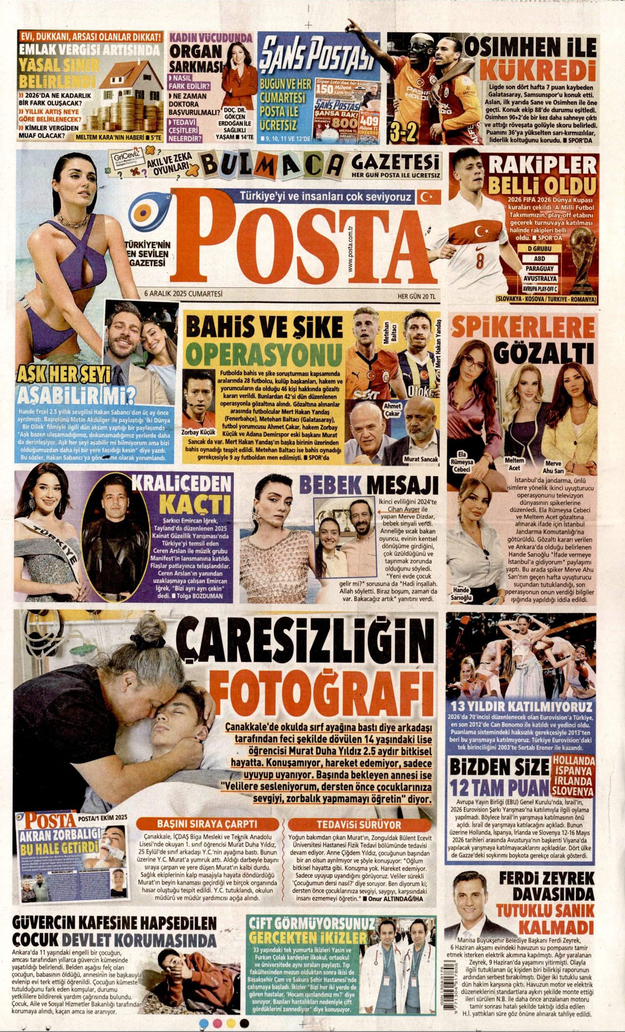 POSTA Gazete Manşeti