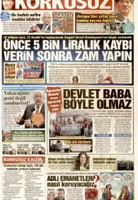 KORKUSUZ Gazete Manşeti