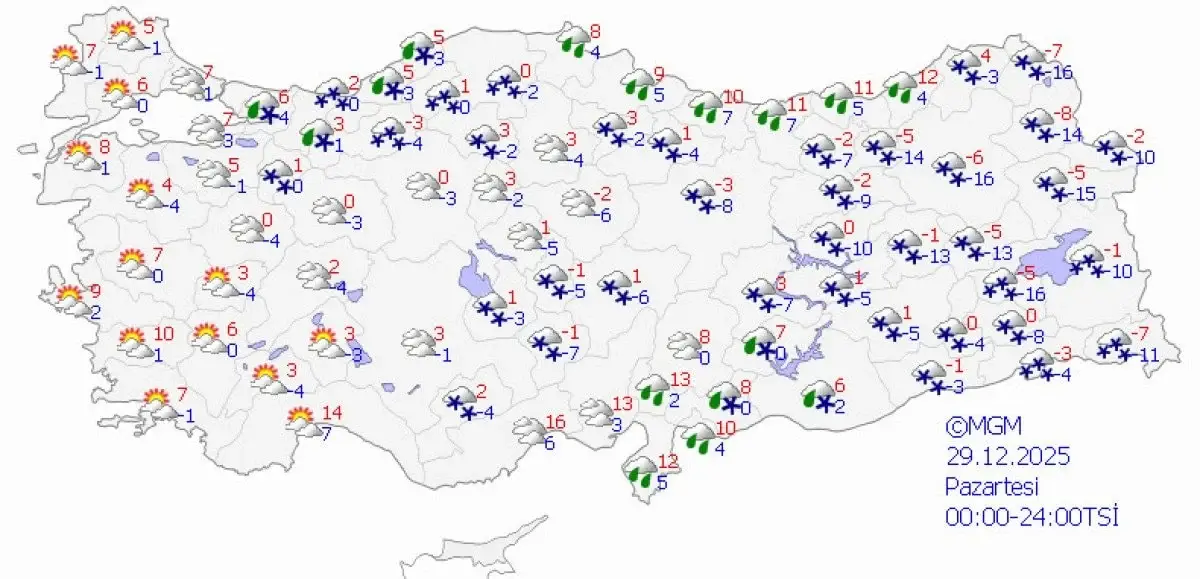 Meteorolojiden 38 İl İçin Sarı ve Turuncu Uyarı