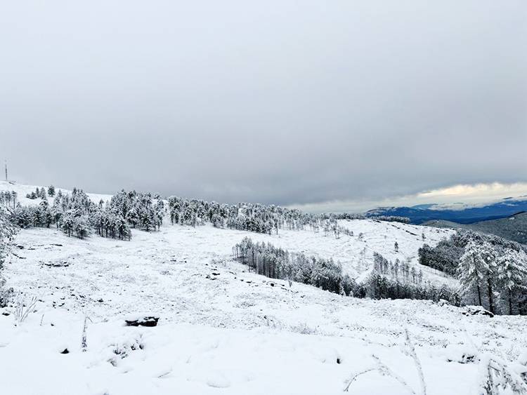Muğla Göktepe Beyaza Büründü