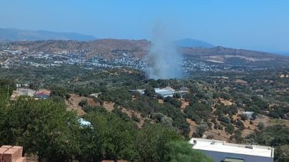 Bodrum Yakaköy’de Makilik Alanda Yangın